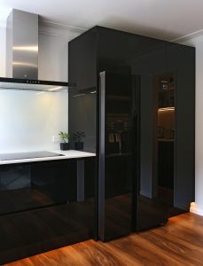 Sleek black kitchen | Jag Kitchens
